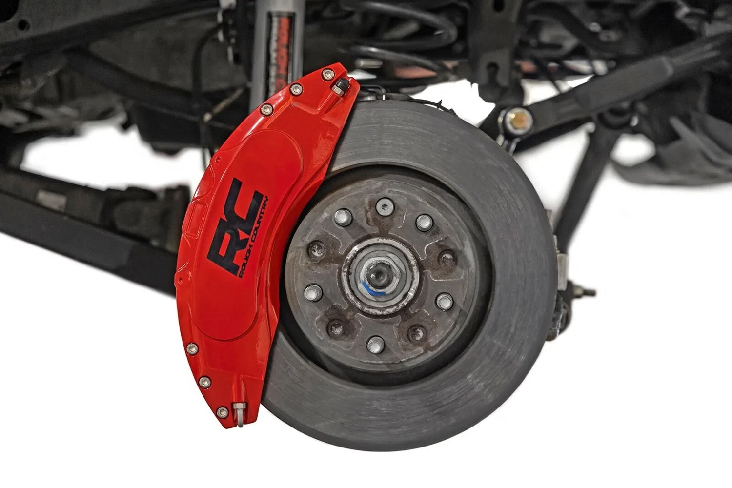 Rough Country Caliper Covers - Rear - Red - Jeep Wrangler JK_Wrangler Unlimited (07-18) - 711402